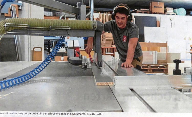 Handwerk statt Hochschule in der AZ 26.08.2024